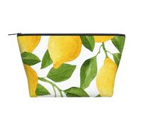 Limones de Acuarela de Color Amarillo Brillante, Bolsa de artículos de tocador Bolsa de Maquillaje Bolsa de cosméticos Bolsa de artículos de tocador de Viaje portátil
