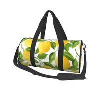 Limones de Acuarela de Color Amarillo Brillante, Bolsa de Viaje de Gran Capacidad, Bolso Redondo, Bolsa de Viaje Deportiva, Bolsa de Mano, Bolsa de Fitness