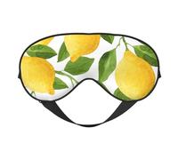 Limones de acuarela de color amarillo brillante, Cubreojos completos Antifaz bloqueador de luz Antifaz para dormir Antifaz suave con los ojos vendados Noche