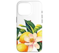 Limones, naranjas y magnolias | Colección Citrus Bloom Carcasa para iPhone 16 Pro
