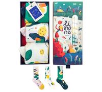 Limono Lemonheads - Box Light Kit of 3. Calcetines Ilustrados, Unisex, Surtido Claro, Caja, Talla L (EU 41-46)