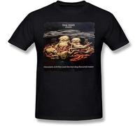 Limp Bizkit - Camiseta de manga corta de algodón con sabor a estrella de mar y perro caliente con sabor a chocolate y perro caliente, Negro, L