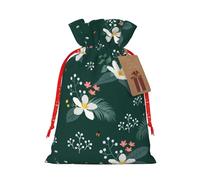 LimPac Bolsa de regalo de Navidad con patrón floral, embalaje de regalo de vacaciones, tamaño S, puede acomodar todo tipo de regalos pequeños.