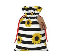 LimPac Elegante bolsa de regalo de Navidad con girasoles, embalaje de regalo de vacaciones, tamaño S, puede acomodar todo tipo de regalos pequeños.