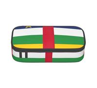 LimPac Estuche para lápices de gran capacidad con diseño de bandera de África Central, organizador de papelería, para maquillaje de oficina, universidad