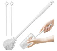 Limpia Biberones Cepillo, 3 Pcs Limpia Pajitas, Limpia Botellas, Cepillos de Botella, Botella de Limpieza Cepillos, para Pajita, Botella, Tetera, Copa