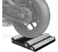 Limpia Cadenas Moto Soporte limpieza ruedas moto Soporte universal para paddock Soporte rodillo rueda portátil Lavado neumáticos para motocross Dirt Bike Naked Sportbikes(Ancho de neumáticos <180 mm)