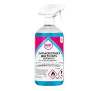 LIMPIA CRISTALES MULTIUSOS 1L | Acción Desengrasante y Abrillantadora | Para Cristales, Espejos, Acero, Plástico y Múltiples Superficies | Aplicación sencilla | Secado Rápido y Acabado sin Marcas