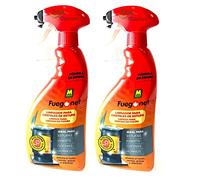 Limpia cristales para estufas, chimeneas, cocinas hornos. Spray 1.5L(2x0.75). Potente limpiador y desengrasante de cenizas, hollin o restos de quemado