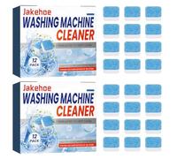 Limpia Lavadoras, 24 Piezas Limpiadores para Lavadora, Limpieza Profunda, para Lavadoras HE, Carga Superior y Frontal, Limpiador Antical Lavadora, Elimina Olores
