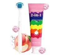 Limpia Lenguas, Limpiador De Encías Y Dientes, Cepillo Y Gel Para La Lengua, Para Eliminación Del Mal Aliento Cuidado De La Salud Higiene Reparación Viaje Adultos Mujeres Hombres