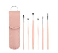 limpia oidos Limpiador de oídos Palillos for los oídos Herramienta for eliminar la cera Cuidado Limpiador de oídos Cuchara Removedor de cerumen(Pink1)