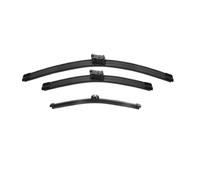 Limpia Parabrisas Escobilla 3 escobillas limpiaparabrisas delanteras y traseras apto para Volvo XC40 Recharge EV (2017-2023), parabrisas de 24", 20" 11" Coche Cepillo Parabrisas