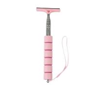Limpia Parabrisas Escobilla Limpiaparabrisas Universal para espejo retrovisor de coche, escurridor de espejo lateral para coche, herramienta de limpieza de ventanas, portátil, lluvioso(Pink-A)
