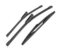 Limpia Parabrisas Limpiaparabrisas Delanteros Traseros 24" + 16" + 14" Para Megane 3 Hatchback 2008-2016 Accesorios Ventanas 3 Unidades Escobillas Limpiaparabrisas(2x Front 1x Rear)