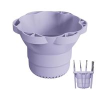 Limpia Pinceles de Maquillaje de Silicona, De Pinceles De Maquillaje, Base Plegable con Soporte de Secado para Herramientas de Limpieza para Mujeres y Niñas Uso Domestico y Viaje