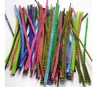 Limpia Pipas 50 Uds. Tubo de vástago chenilla for niños, creativos DIY, palitos, limpiadores, Material educativo hecho a mano for guardería, tiras felpa(Dot mix colors,100 PCS 30cmX0.6cm)