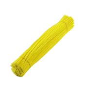 Limpia Pipas 50 Uds. Tubo de vástago chenilla for niños, creativos DIY, palitos, limpiadores, Material educativo hecho a mano for guardería, tiras felpa(Yellow,100 PCS 30cmX0.6cm)