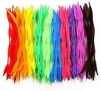 Limpia Pipas Limpiapipas Tallos de chenilla artesanales con protuberancias 100 piezas multicolor Hecho a mano Material for manualidades DIY