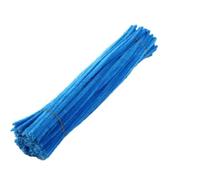 Limpia Pipas Tubo de vástago chenilla for niños, 500 Uds., manualidades juguete creativas DIY, limpiadores palos, tiras felpa educativas for guardería, Material hecho a mano(Dark lake blue)