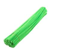 Limpia Pipas Tubo de vástago chenilla for niños, 500 Uds., manualidades juguete creativas DIY, limpiadores palos, tiras felpa educativas for guardería, Material hecho a mano(Fluorescent Green)