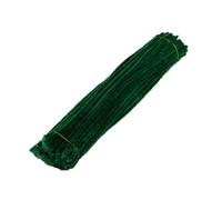 Limpia Pipas Varillas de chenilla con purpurina creativa for niños, vástago, limpiador tuberías, artesanal, accesorios juguete educativo(Dark green,30cmX0.6cm 50pcs)
