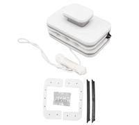 Limpia Ventanas Magnético Doble Cara, Limpiador de Cristales con Mango Cómodo y Esponja Interna - Diseño Seguro y Eficiente, Ideal para Edificios Altos y Vidrios Difíciles