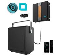 Cecotec Robot Limpiacristales con Estación de Carga, App y Mando Conga Windroid W100 Station. Pulveriza, Limpia y Seca, 6300Pa, Autonomía 120mins, 2 Mopas y 4 Sprays, 5 Modos, Sistema de Seguridad