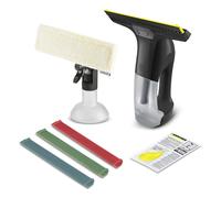 Kärcher Limpiadora de cristales WV 6 Plus Multi Edition, batería de 100 min, botella de pulverización con paño de microfibra, 3 labios de repuesto de color, limpiacristales concentrado de 20 ml