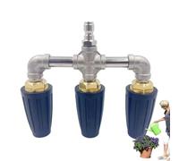 Limpiador a presión con boquilla turbo - Cabezal de triple punta | Herramienta de limpieza de 4000 PSI con spray giratorio para paredes, ladrillo, hormigón, , jardín, patio y superficies al