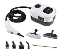 Limpiador a Vapor, 2500W Portátil Hogar Limpiador a Vapor de Mano con Tanque Agua de 1100ml, 6 Velocidades, Presión Vapor 3 Bar, Máquina de Limpieza a Vapor Para Muebles de Cocina, Baños