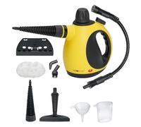 Clatronic DR 3653 Limpiador Vapor, 3,5 Bares Presión, Desinfecta 100ºC, 9 Accesorios, 250ml, Cable 5 m 1050W Negro