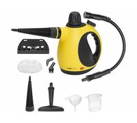 Limpiador a vapor Clatronic - limpia, desengrasa y desinfecta | presión de vapor 3,5 bar máx. | Limpiador a vapor con boquilla de vapor orientable 360° y cable de 5 m | incl. 9 accesorios | DR 3653