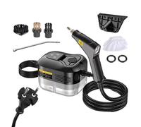 Limpiador A Vapor De Mano | De Mano Con 8 Accesorios Potente,Limpiador A Vapor Para Cocina De Uso Pesado,Para Suelos Baldosas Juntas Tapicería Sofá Alfombra Muebles Ventana Detallado De Coche
