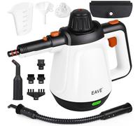 Limpiador a vapor de mano, presión de 3bares, 1200W, limpiador a vapor portátil con tanque de agua de 450 ml juego 10 en 1 para coche, tapicería, sofá, hogar, baño, cocina, limpieza de superficies