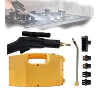Limpiador a vapor portátil de alta presión, máquina de limpieza a vapor comercial portátil de 3000 W, vaporizador multifunción de calentamiento rápido para muebles de cocina y baño yellow