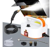 Limpiador a Vapor,Vaporeta Limpieza Hogar Potente 2500W, 6 Velocidades,4.5BAR Portátil Máquina de Limpieza a Vapor Presurizada de Alta Temperatu para Limpiar Tapicería,Baño,Azulejos,Coches(Sin tanque)