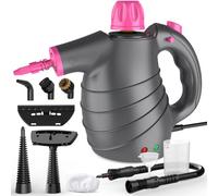 Limpiador a Vapor, Vaporeta Limpieza Hogar Potente con 10 Accesorios Multiusos 1050W 105℃ 450ML 3-3.5Bar 3Min Calentamiento, Steam Cleaner Vaporeta de Mano para Coche Colchon Sofa Azulejos