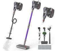 Limpiador a vapor y escoba a vapor con PowerPad, 29 accesorios, limpieza ecológica sin productos químicos, para todos los suelos, alfombras, ventanas, baños y cocinas