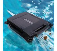 Limpiador automático de desnatador de piscina, robot limpiador inalámbrico alimentado por energía solar con modos de carga duales para limpieza diurna y nocturna, evita obstáculos inteligentes