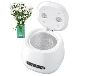 Limpiador bucal - limpiador de prótesis portátil UV 52kHz, limpiador de alineador de alta frecuencia, máquina de alineación de joyería de boquilla compacta | Para ancianos para niños