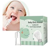 Limpiador bucal para bebés - 60 / Flexible para bebés, cepillo de dientes de dedos, limpiador de lengua de bebé, cepillo de dientes para recién nacidos, limpiador de lengua y encías, cuidado bucal infantil y limpieza para bebé Baok