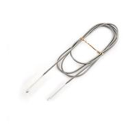 limpiador cristal acuario accesorios Cepillo limpieza tuberías acuario Aspiradores fondo alambre nylon doble cabeza flexible Cepillo resorte acero inoxidable Herramienta filtro (Transparente)