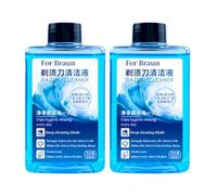 Limpiador De Afeitadoras De 300 Ml. Compatible For Braun Serie 3/5/7/8/9 GT Afeitadoras CCR2 CCR4 Solución De Limpieza De Base Central Solución De Repuesto