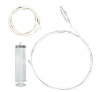 Limpiador de agujeros de drenaje de aire acondicionado y refrigerador, herramienta de desatasco de alambre de acero de 3 m de largo, dragado de bloqueo para aire acondicionado, fregadero, acuario