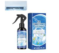 Limpiador de Aire Acondicionado,120ml Herramienta Limpieza HVAC - Spray Limpiador Serpentín AC,para Autocaravana Ventana Conducto Hogar Refrigeración Evaporador Calefacción Grasa Polvo Suciedad Oficin