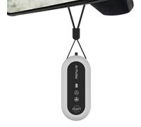 Limpiador de aire portátil: collar purificador personal portátil de 8 cm, dispositivo ionizador | Eliminador de olores a polvo de fácil uso para coche, oficina, viajes escolares, soporte compa