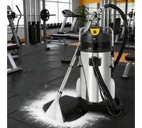 Limpiador de alfombras comercial de 30L/40L/60L: Aspiradora de líquidos y sólidos y máquina de extracción para tapicería (apta para la limpieza de cortinas, sofás y alfombras).(40L)