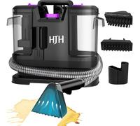 Limpiador de alfombras y tapicería, dispositivo con cepillo para pelo de animales y herramienta de limpieza de mangueras para sofá, coche y escaleras