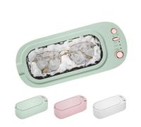 Limpiador de alta frecuencia USB recargable, ajuste intensidad, temporizador, hogar, 4500 h, limpieza ultrasónica, joyas, gafas(White)